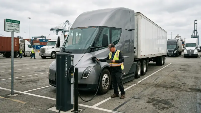 Camion elettrici in California: perché quasi tutte le domande di incentivo riguardano il Tesla Semi
