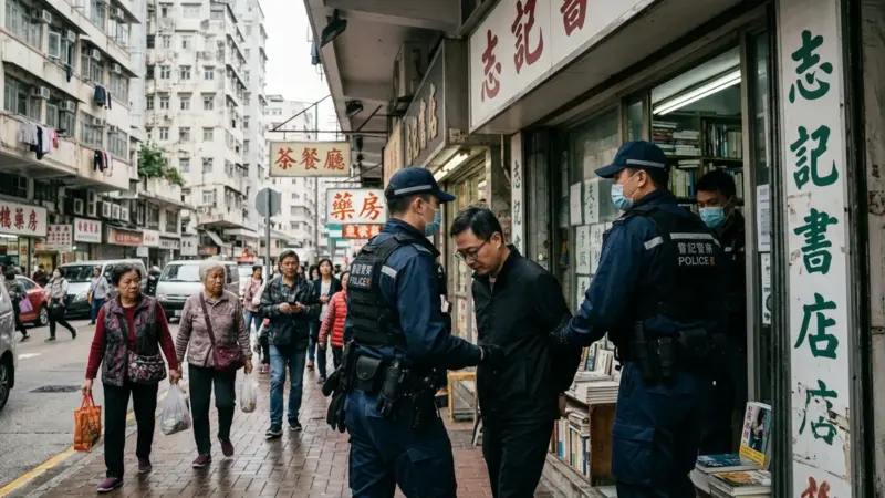 La polizia di Hong Kong ha arrestato cinque librai