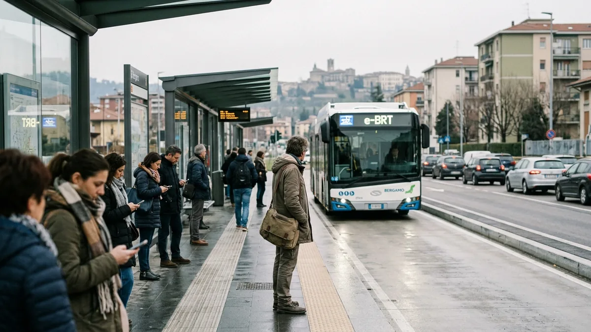 L'e-BRT di Bergamo conta su chi lascia l'auto a casa