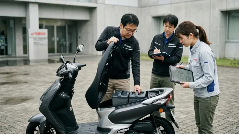 Yamaha ha depositato un brevetto per un nuovo scooter elettrico