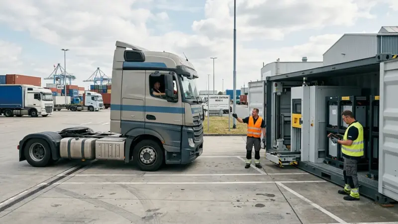 CATL vuole portare in Europa lo scambio batterie dei camion
