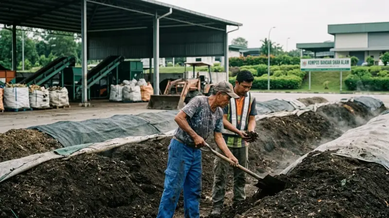 Shah Alam ha trasformato 291 tonnellate di rifiuti in compost